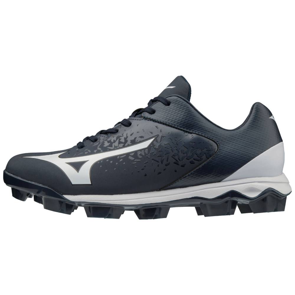 Zapatillas Beisbol Mizuno Select Nine TPU Bajas Molded Hombre Azul Marino/Blancas Ofertas YANQ-07215